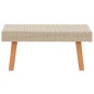 vidaXL Mesa de centro de jardín ratán sintético beige vidaXL Mesa de centro de jardín ratán sintético beige