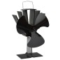 vidaXL Ventilador de estufa accionado por calor 3 aspas negro vidaXL Ventilador de estufa accionado por calor 3 aspas negro
