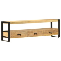 vidaXL Mueble para TV madera maciza de mango 150x30x45 cm 