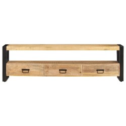 vidaXL Mueble para TV madera maciza de mango 150x30x45 cm 
