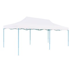 vidaXL Carpa plegable Pop-up con paredes laterales acero gris 3x6 m