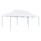 vidaXL Carpa plegable Pop-up con paredes laterales acero gris 3x6 m