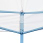 vidaXL Carpa plegable Pop-up con paredes laterales acero gris 3x6 m