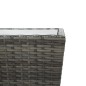 vidaXL Mesa de centro ratán PE y vidrio templado gris 41,5x41,5x43 cm vidaXL Mesa de centro ratán PE y vidrio templado gris 41,5x41,5x43 cm