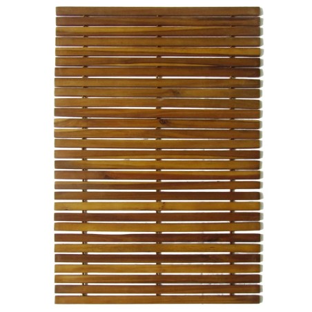 Alfombra de acacia para el baño, 80 x 50 cm