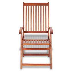 vidaXL Sillas plegables de jardín 2 uds madera maciza acacia marrón 