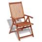 vidaXL Sillas plegables de jardín 2 uds madera maciza acacia marrón 