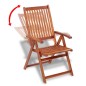 vidaXL Sillas plegables de jardín 2 uds madera maciza acacia marrón 