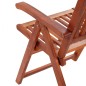vidaXL Sillas plegables de jardín 2 uds madera maciza acacia marrón 