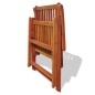 vidaXL Sillas plegables de jardín 2 uds madera maciza acacia marrón 