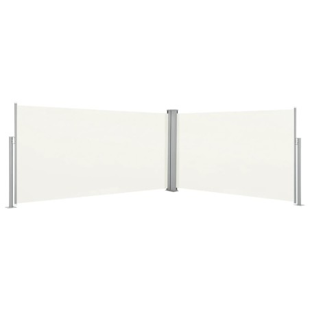 vidaXL Toldo lateral retráctil color crema 160x600 cm 