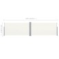 vidaXL Toldo lateral retráctil color crema 160x600 cm vidaXL Toldo lateral retráctil color crema 160x600 cm
