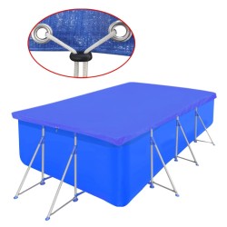 vidaXL Cubierta de piscina rectangular PE 90 g/m2 394x207 cm