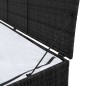 vidaXL Caja de almacenaje de jardín ratán sintético negro 150x50x60 cm vidaXL Caja de almacenaje de jardín ratán sintético negro 150x50x60 cm