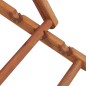 vidaXL Silla de playa plegable estructura madera y tela multicolor