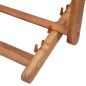 vidaXL Silla de playa plegable estructura madera y tela multicolor