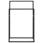 vidaXL Toallero de pie de hierro negro 48x24x78,5 cm vidaXL Toallero de pie de hierro negro 48x24x78,5 cm