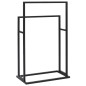 vidaXL Toallero de pie de hierro negro 48x24x78,5 cm vidaXL Toallero de pie de hierro negro 48x24x78,5 cm