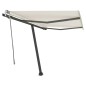 vidaXL Toldo de pie retráctil manual crema 300x250 cm vidaXL Toldo de pie retráctil manual crema 300x250 cm