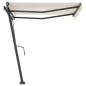 vidaXL Toldo de pie retráctil manual crema 300x250 cm vidaXL Toldo de pie retráctil manual crema 300x250 cm