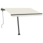 vidaXL Toldo de pie retráctil manual crema 300x250 cm vidaXL Toldo de pie retráctil manual crema 300x250 cm