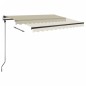 vidaXL Toldo de pie retráctil manual crema 300x250 cm vidaXL Toldo de pie retráctil manual crema 300x250 cm