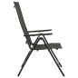 vidaXL Sillas plegables de jardín 2 uds textileno aluminio negro vidaXL Sillas plegables de jardín 2 uds textileno aluminio negro