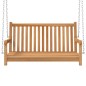 vidaXL Banco balancín de madera maciza de teca 114x60x64 cm vidaXL Banco balancín de madera maciza de teca 114x60x64 cm