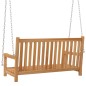 vidaXL Banco balancín de madera maciza de teca 114x60x64 cm vidaXL Banco balancín de madera maciza de teca 114x60x64 cm