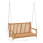 vidaXL Banco balancín de madera maciza de teca 114x60x64 cm vidaXL Banco balancín de madera maciza de teca 114x60x64 cm