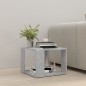 vidaXL Mesa de centro madera contrachapada gris hormigón 40x40x30 cm