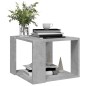 vidaXL Mesa de centro madera contrachapada gris hormigón 40x40x30 cm