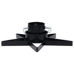 vidaXL Soporte para árbol de Navidad negro 47x47x13,5 cm