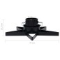vidaXL Soporte para árbol de Navidad negro 47x47x13,5 cm vidaXL Soporte para árbol de Navidad negro 47x47x13,5 cm