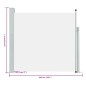 vidaXL Toldo lateral retráctil de jardín color crema 170x300 cm vidaXL Toldo lateral retráctil de jardín color crema 170x300 cm