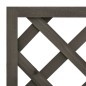 vidaXL Jardinera enrejada de jardín madera abeto gris 50x25x90 cm vidaXL Jardinera enrejada de jardín madera abeto gris 50x25x90 cm