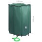 vidaXL Depósito de agua de lluvia plegable con espita 1250 L vidaXL Depósito de agua de lluvia plegable con espita 1250 L