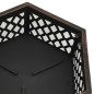 vidaXL Brasero rústico con atizador acero XXL 62x54x56 cm
