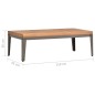 vidaXL Mesa de centro de jardín madera maciza de acacia 110x55x36 cm vidaXL Mesa de centro de jardín madera maciza de acacia 110x55x36 cm