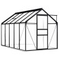 vidaXL Invernadero con estructura base aluminio gris antracita 5,89 m² vidaXL Invernadero con estructura base aluminio gris antracita 5,89 m²