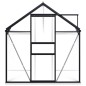 vidaXL Invernadero con estructura base aluminio gris antracita 5,89 m² vidaXL Invernadero con estructura base aluminio gris antracita 5,89 m²