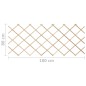 vidaXL Vallas enrejado 5 uds madera maciza de abeto 180x80 cm