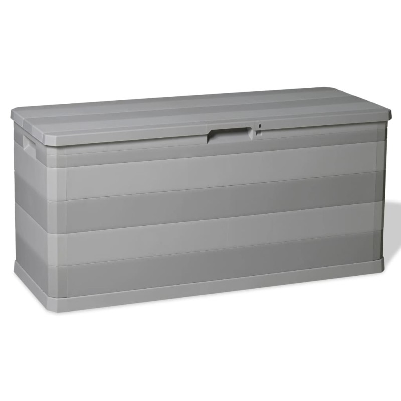 vidaXL Caja de almacenamiento de jardín gris 117x45x56 cm vidaXL Caja de almacenamiento de jardín gris 117x45x56 cm