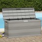 vidaXL Caja de almacenamiento de jardín gris 117x45x56 cm vidaXL Caja de almacenamiento de jardín gris 117x45x56 cm