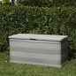 vidaXL Caja de almacenamiento de jardín gris 117x45x56 cm vidaXL Caja de almacenamiento de jardín gris 117x45x56 cm