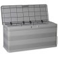 vidaXL Caja de almacenamiento de jardín gris 117x45x56 cm vidaXL Caja de almacenamiento de jardín gris 117x45x56 cm