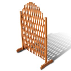 vidaXL Valla enrejada de madera maciza 180x100 cm