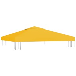 vidaXL Toldo de cenador 2 niveles 310 g/m² 3x3 m amarillo