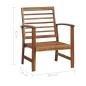 vidaXL Juego de muebles de jardín 4 piezas madera maciza de acacia vidaXL Juego de muebles de jardín 4 piezas madera maciza de acacia