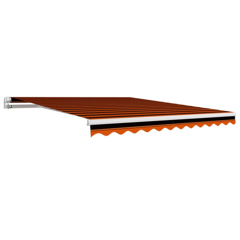 vidaXL Toldo de lona naranja y marrón 300x250 cm vidaXL Toldo de lona naranja y marrón 300x250 cm